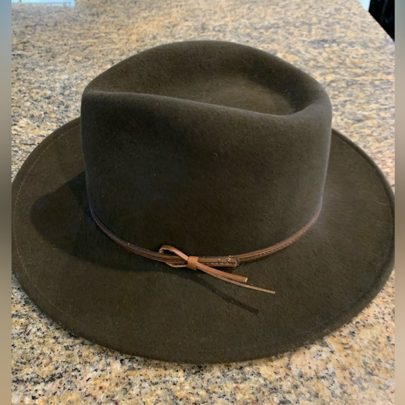 Country Gentleman Lite Felt 100% Wool water repellent Brown Outback Hat Large - Picture 4 of 12